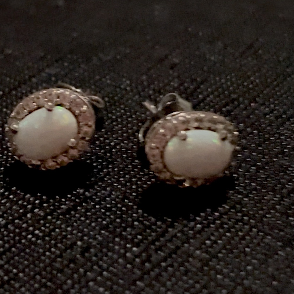 Opal Stud Earrings - image 7